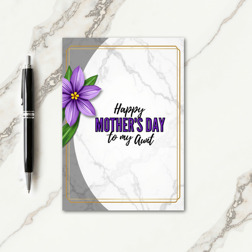 Marble Happy Mothers Day Card