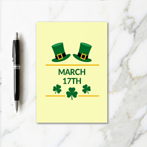 March 17Th Celebration Card