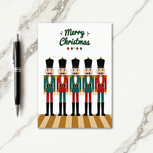 Marching Soldiers Christmas Card