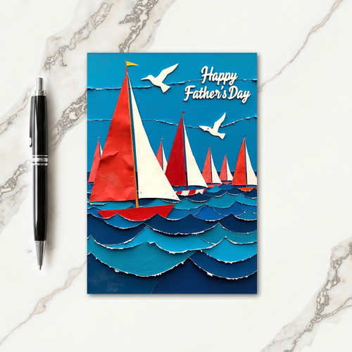 Maritime Fathers Day Collage Card