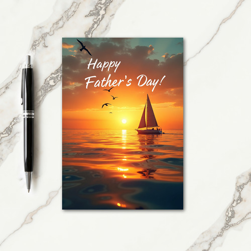 Maritime Fathers Day Scene Card