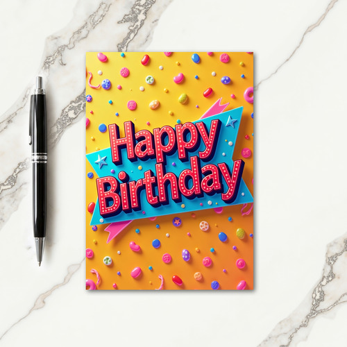 Marquee Celebration Birthday Card