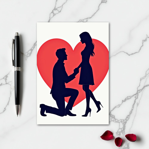 Marry Me Proposal Love Card