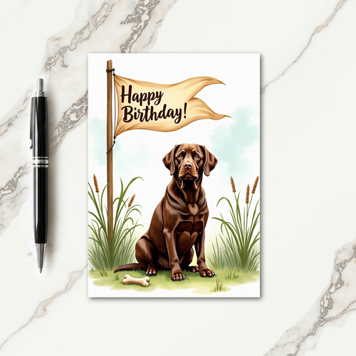 Marsh Dog Celebration Card