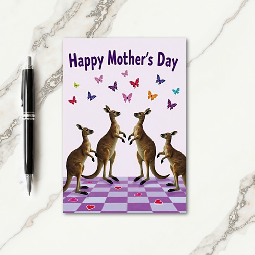 Marsupial Mothers Day Scene Card
