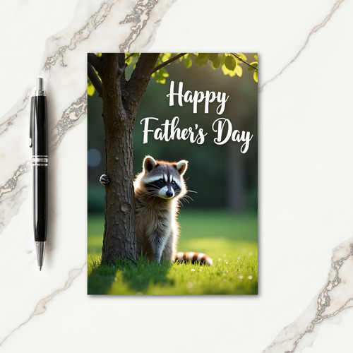 Masked Animal Fathers Day Card