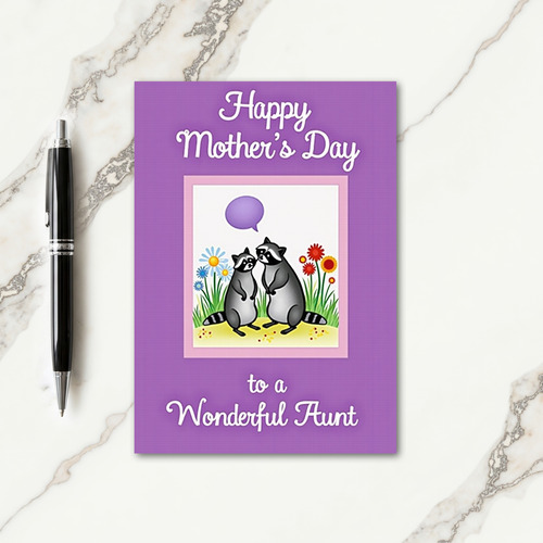 Masked Creature Mothers Day Card