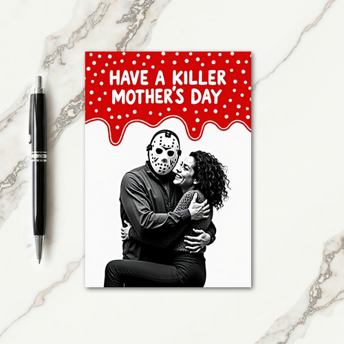 Masked Love Funny Holiday Card