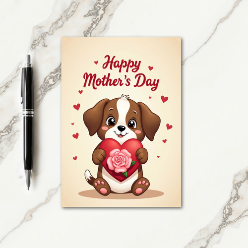 Matte Adorable Mothers Day Card
