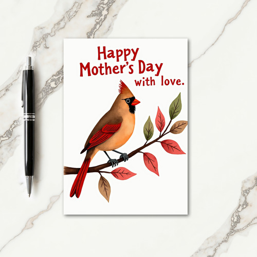 Matte Bird Happy Mothers Day Card