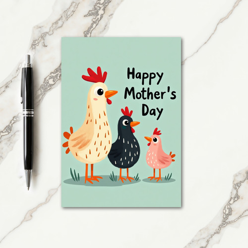 Matte Birds Happy Mothers Day Card
