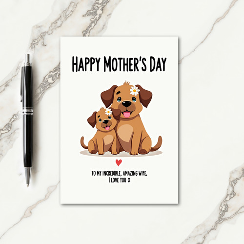 Matte Canine Love Card