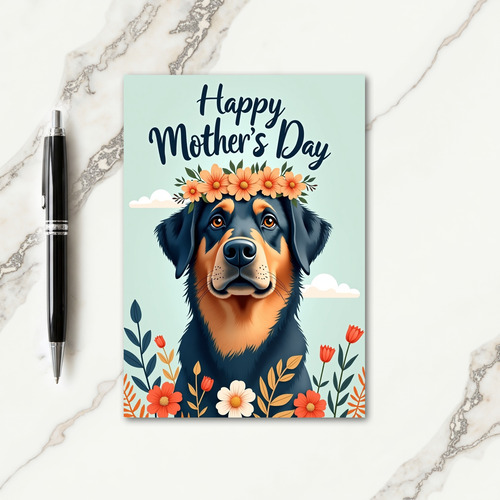 Matte Canine Mothers Day Card