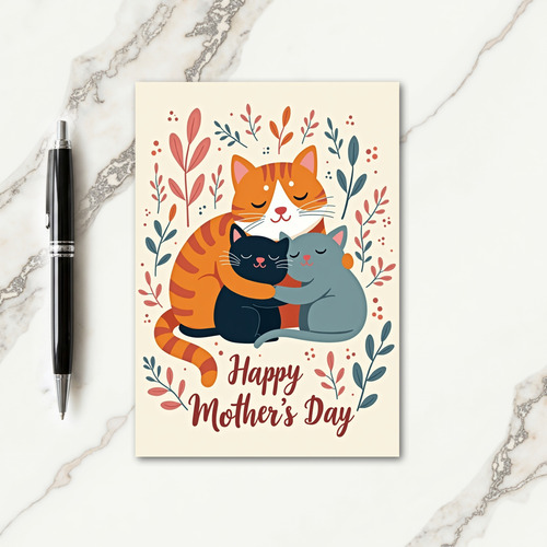 Matte Family Feline Love Card