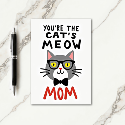 Matte Feline Great Mom Card