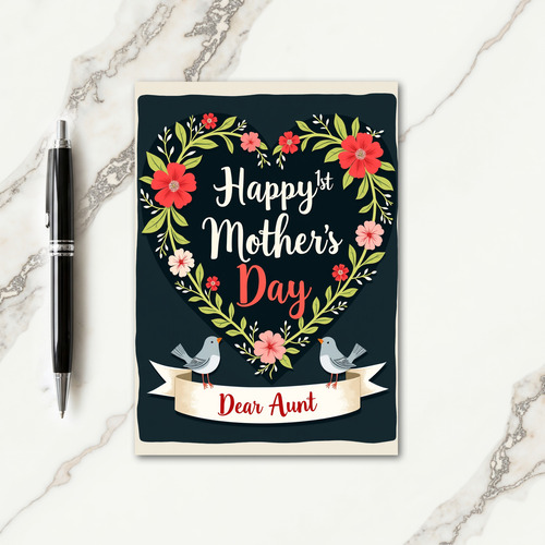 Matte Floral Congrats Card