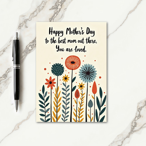 Matte Floral Gratitude Card