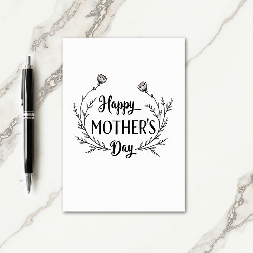 Matte Floral Mothers Loving Day Card