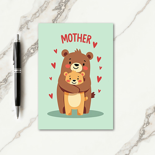 Matte Loving Bear Hugs Card