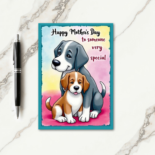 Matte Loving Puppy Friend Card