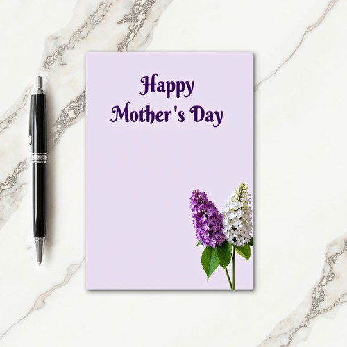 Matte Mothers Day Flower Card
