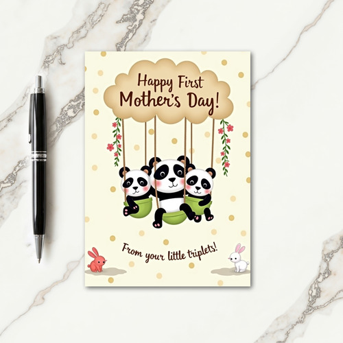 Matte Plush Friends Celebration Card