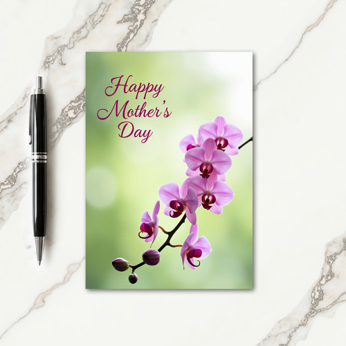 Matte Violet Blossom Card