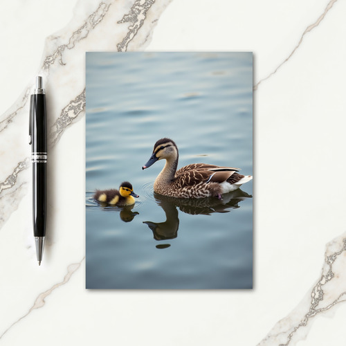 Matte Waterfowl Family Card