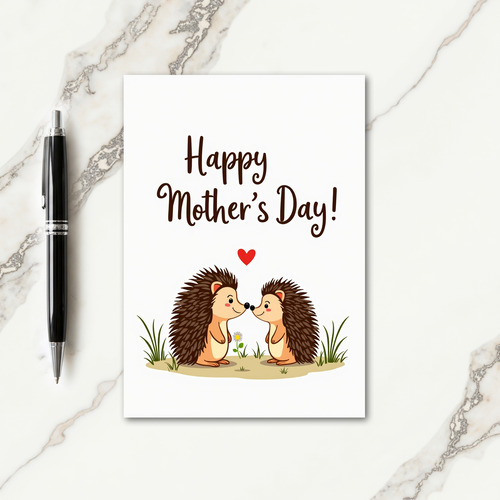 Matte Woodland Mothers Day Card