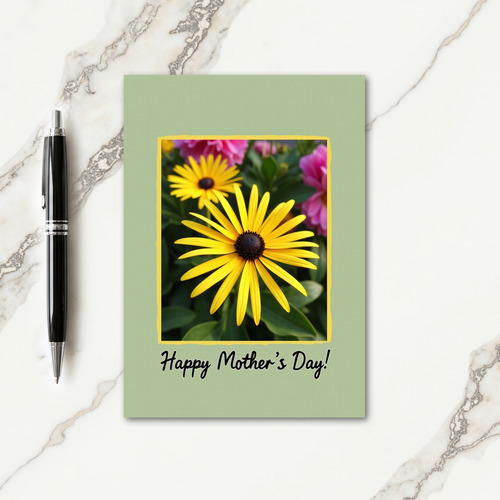 Matte Yellow Flower Card