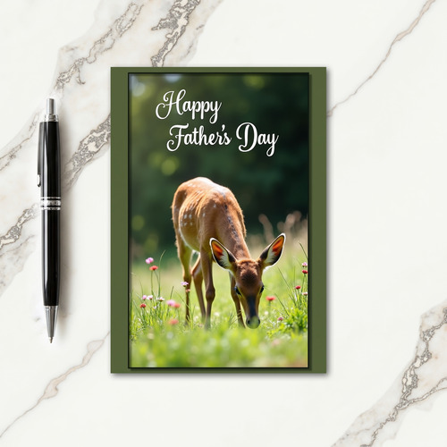 Meadow Fathers Day Scene Card