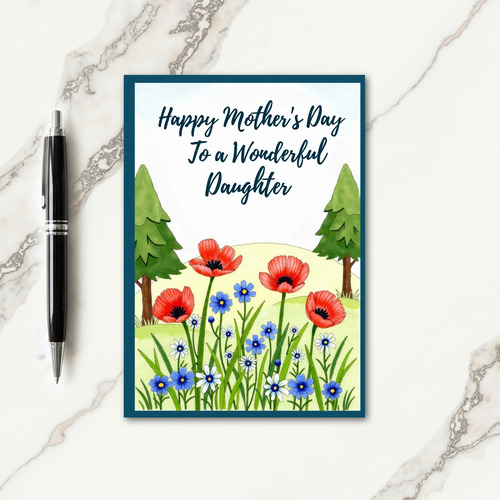 Meadow Mothers Day Daughter Card