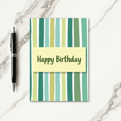 Mellow Yellow Birthday Card