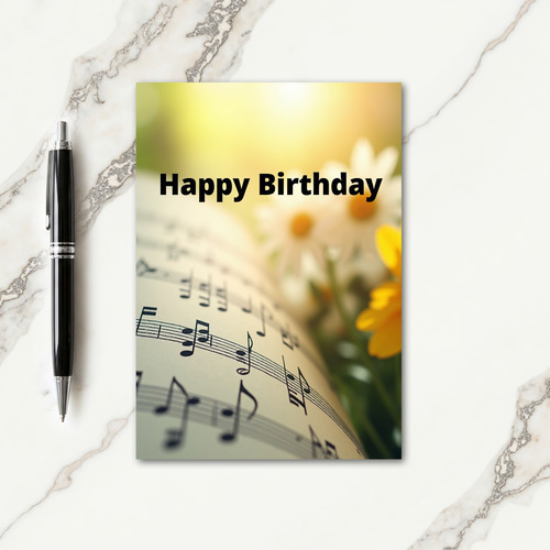 Melodic Birthday Card