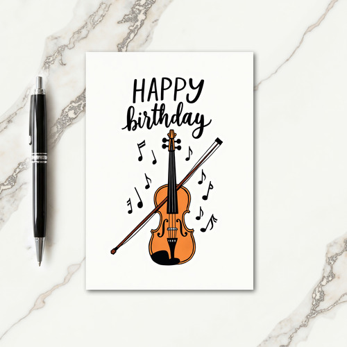 Melodic Birthday Instrument Card