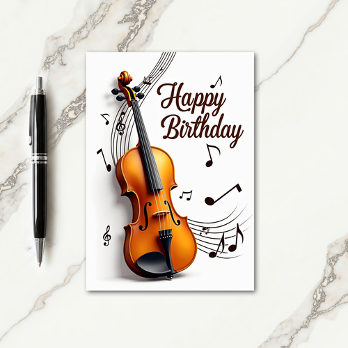 Melody Instrument Birthday Card