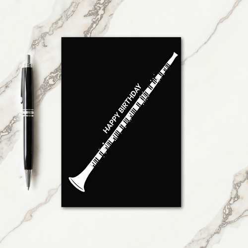 Melody Woodwind Birthday Card