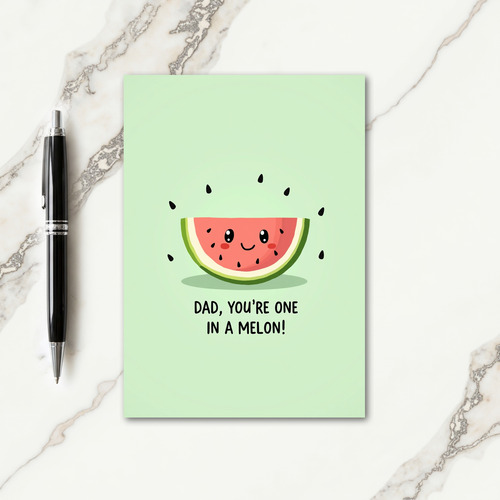 Melon Fathers Day Message Card