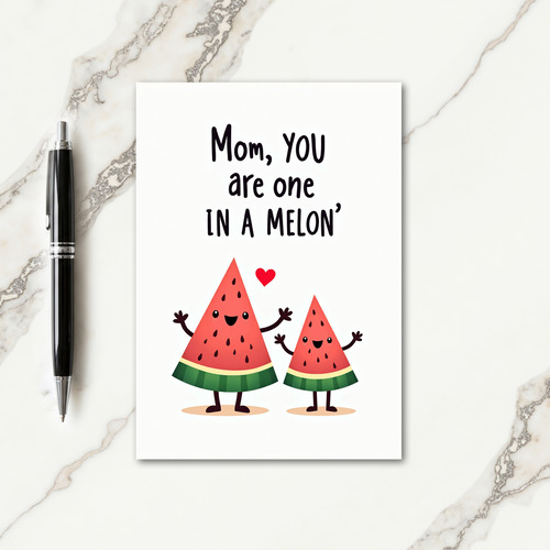 Melon Mom Pun Artwork Card