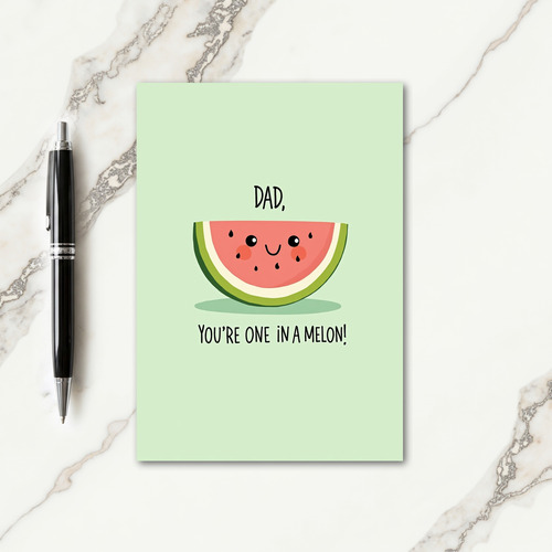 Melon Theme Fathers Day Card