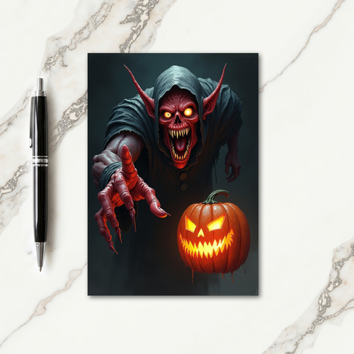 Menacing Ghouls Grin Card