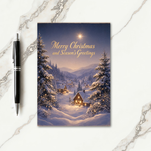 Merry Christmas And Seasons Greetings Card