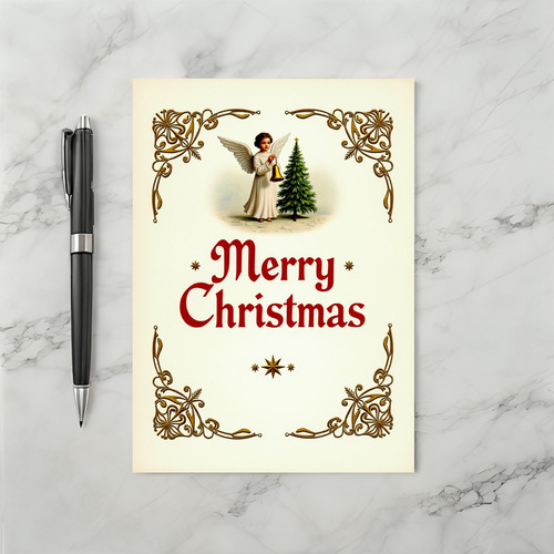 Merry Christmas Angel Card