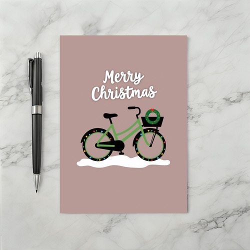 Merry Christmas Bike Card