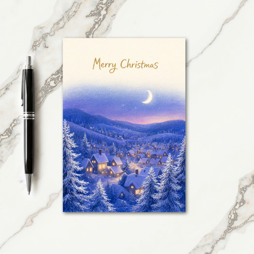 Merry Christmas Card Drawing Card