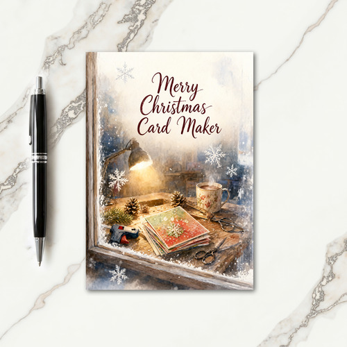 Merry Christmas Card Making Card