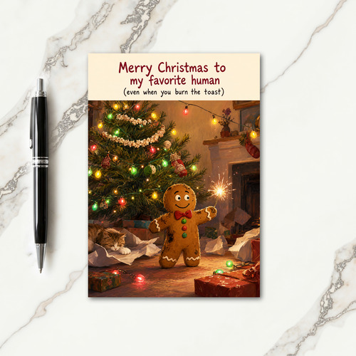 Merry Christmas Favorite Human Card