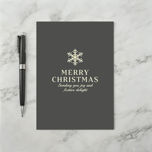 Merry Christmas Festive Snowflake Card