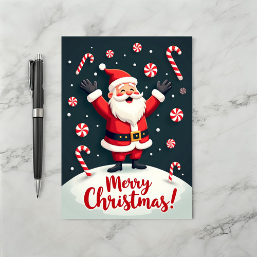 Merry Christmas From Santa Card