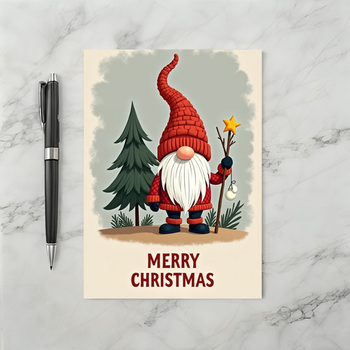 Merry Christmas Gnome Card